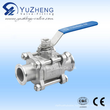 Stainless Steel 3 PC Clamped Ball Valve